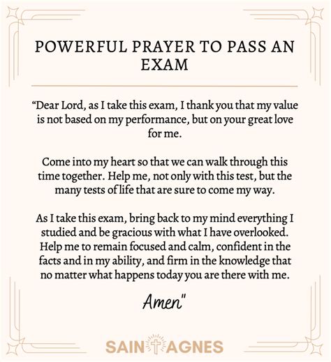Novena for Exams .